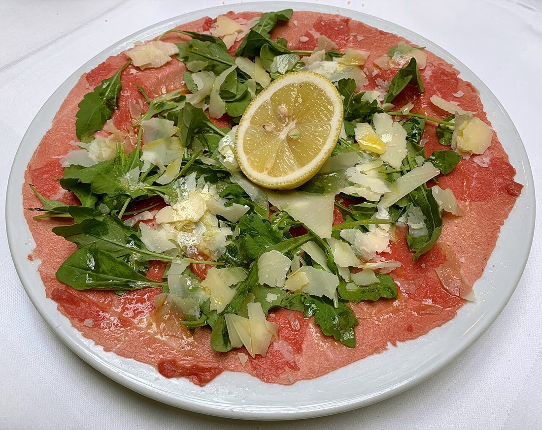 Rundercarpaccio met truffelmayonaise